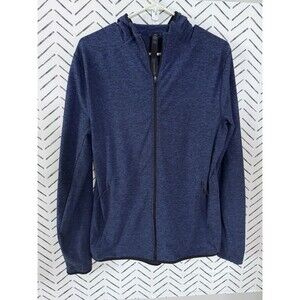 Lululemon Surge Warm Full Zip Jacket Hoodie Men's Medium Blue Heather M4669S
